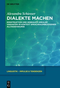 Abbildung von: Dialekte machen - De Gruyter