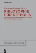 Cover: Philosophie f&uuml;r die Polis - De Gruyter