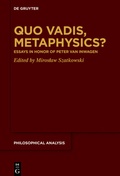 Cover: Quo Vadis, Metaphysics? - De Gruyter