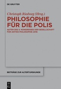 Cover: Philosophie f&uuml;r die Polis - De Gruyter