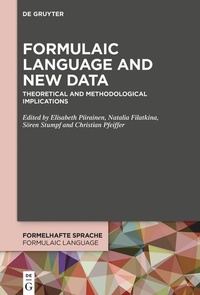 Enlarge image Cover: Formulaic Language and New Data - De Gruyter