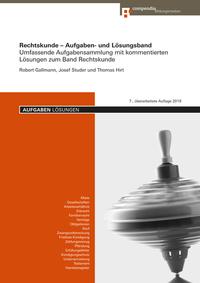 Abbildung von: Rechtskunde - Aufgaben- und Lösungsband - Compendio Bildungsmedien