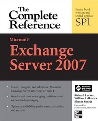 Abbildung von: Microsoft Exchange Server 2007: The Complete Reference - Osborne/McGraw-Hill