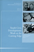 Cover: Youth Civic Development: Work at the Cutting Edge - Jossey-Bass
