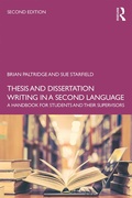 Cover: Thesis and Dissertation Writing in a Second Language - Routledge