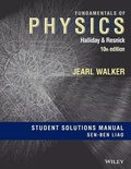 Cover: Fundamentals of Physics, 10e Student Solutions Manual - Wiley