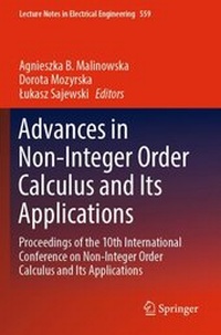 Enlarge image Cover: Advances in Non-Integer Order Calculus and Its Applications - Springer