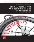 Cover: ISE Ethical Obligations and Decision-Making in Accounting: Text and Cases - McGraw-Hill Education