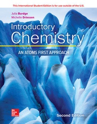Enlarge image Cover: ISE Introductory Chemistry: An Atoms First Approach - McGraw-Hill Education