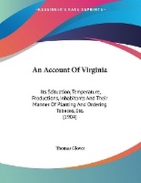 Enlarge image Cover: An Account Of Virginia - Kessinger Publishing