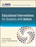 Cover: Educational Interventions for Students with Autism - Jossey-Bass