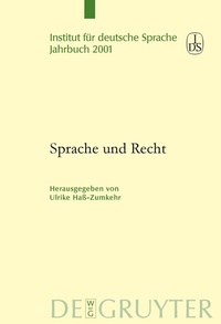 Abbildung von: Sprache und Recht - De Gruyter
