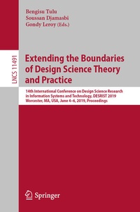 Enlarge image Cover: Extending the Boundaries of Design Science Theory and Practice - Springer