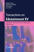 Cover: Transactions on Edutainment XV - Springer