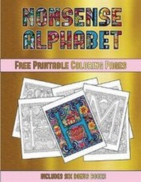 Enlarge image Cover: Free Printable Coloring Pages (Nonsense Alphabet) - Coloring Pages