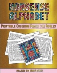 Enlarge image Cover: Printable Coloring Pages for Adults (Nonsense Alphabet) - Coloring Pages