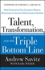 Cover: Talent, Transformation, and the Triple Bottom Line - Jossey-Bass