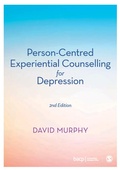 Cover: Person-Centred Experiential Counselling for Depression - SAGE Publications Ltd