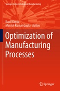 Cover: Optimization of Manufacturing Processes - Springer