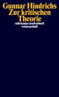 Cover: Zur kritischen Theorie - Suhrkamp