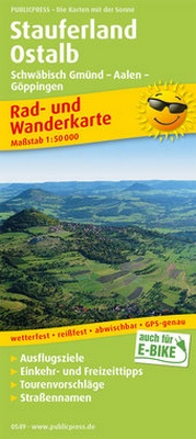 Abbildung von: Stauferland, Ostalb, Schwäbisch Gmünd - Aalen - Göppingen - Freytag-Berndt und ARTARIA