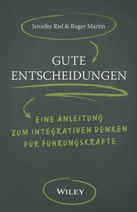 Enlarge image Cover: Gute Entscheidungen - Wiley-VCH