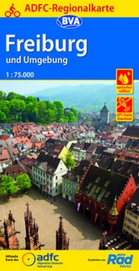 Abbildung von: ADFC-Regionalkarte Freiburg und Umgebung, 1:75.000, mit Tagestourenvorschlägen, reiß- und wetterfest, E-Bike-geeignet, GPS-Tracks Download - BVA BikeMedia