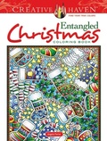 Cover: Creative Haven Entangled Christmas Coloring Book - Dover Publications Inc.