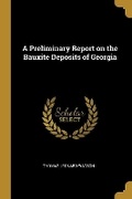 Cover: A Preliminary Report on the Bauxite Deposits of Georgia - Wentworth Press