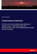 Cover: Cryptomenysis patefacta; - Hansebooks