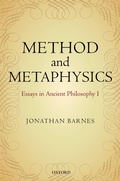 Cover: Method and Metaphysics - OUP eBook