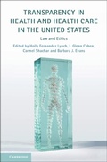 Cover: Transparency in Health and Health Care in the United States - Cambridge University Press