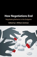 Cover: How Negotiations End - Cambridge University Press