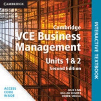 Abbildung von: Cambridge VCE Business Management Units 1 and 2 Digital (Code) - Cambridge University Press