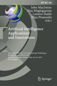 Enlarge image Cover: Artificial Intelligence Applications and Innovations - Springer