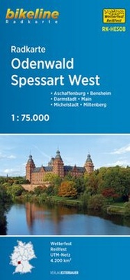 Abbildung von: Radkarte Odenwald Spessart West (RK-HES08) - Esterbauer
