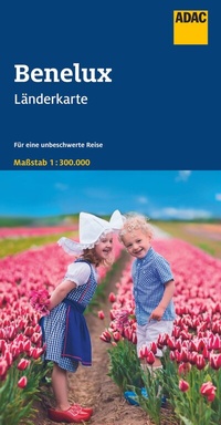 Abbildung von: ADAC Länderkarte Benelux 1:300.000 - ADAC Kartografie ein Imprint von MAIRDUMONT