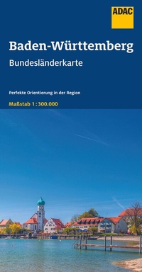 Abbildung von: ADAC Bundesländerkarte Deutschland 11 Baden-Württemberg 1:300.000 - ADAC Kartografie ein Imprint von MAIRDUMONT