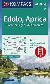 Abbildung von: KOMPASS Wanderkarte Edolo, Aprica, Ponte di Legno, Val Camonica - KOMPASS-Karten
