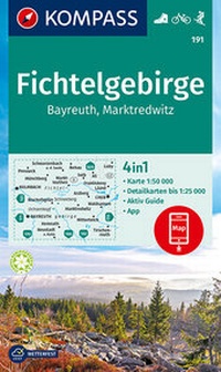 Abbildung von: KOMPASS Wanderkarte Fichtelgebirge, Bayreuth, Marktredwitz - KOMPASS-Karten