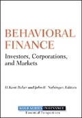 Cover: Behavioral Finance - Investors, Corporations and Markets - Wiley