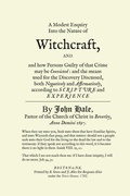 Cover: A Modest Enquiry Into the Nature of Witchcraft - Wicked Good Books