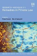Cover: Research Handbook on Remedies in Private Law - Edward Elgar Publishing