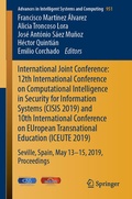 Cover: International Joint Conference: 12th International Conference on Computational Intelligence in Security for Information Systems (CISIS 2019) and 10th International Conference on EUropean Transnational Education (ICEUTE 2019) - Springer