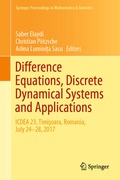 Cover: Difference Equations, Discrete Dynamical Systems and Applications - Springer