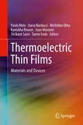Cover: Thermoelectric Thin Films - Springer