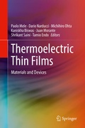 Cover: Thermoelectric Thin Films - Springer