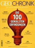 Cover: GEO Chronik 03/2018 - 100 genialsen Erfindungen - Gruner + Jahr