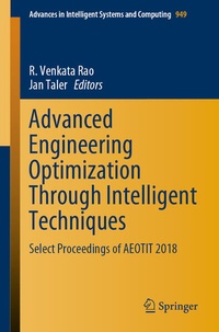 Enlarge image Cover: Advanced Engineering Optimization Through Intelligent Techniques - Springer
