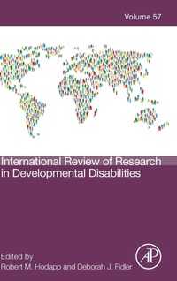 Enlarge image Cover: International Review of Research in Developmental Disabilities: Volume 57 - Academic Press